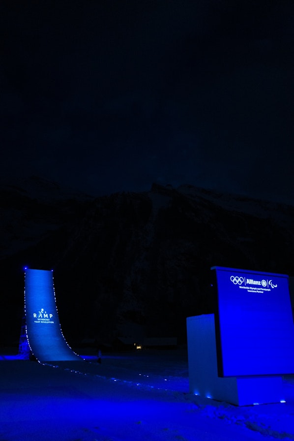 Die Bodenstation „The Ramp“ in Engelberg