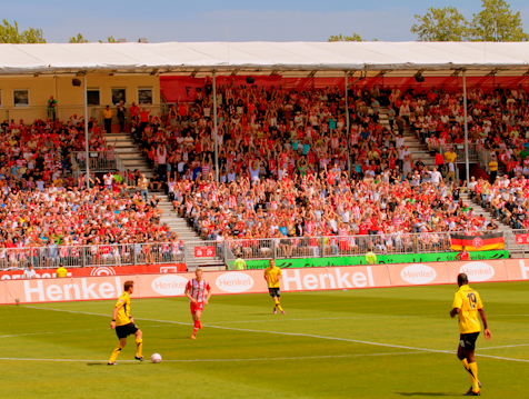 Temporary stadium airberlin world Fortuna Düsseldorf, 2011 Temporary stadium airberlin world Fortuna Düsseldorf, 2011