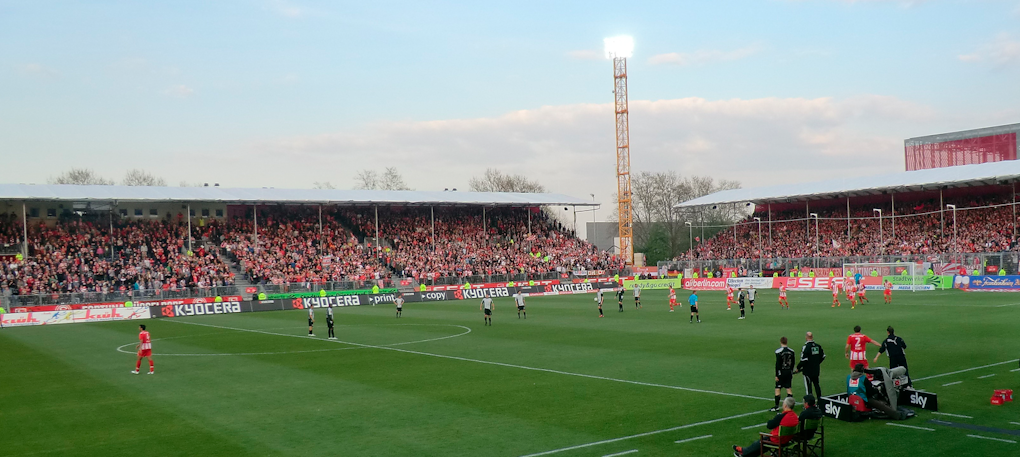 Temporary stadium airberlin world Fortuna Düsseldorf, 2011 Temporary stadium airberlin world Fortuna Düsseldorf, 2011