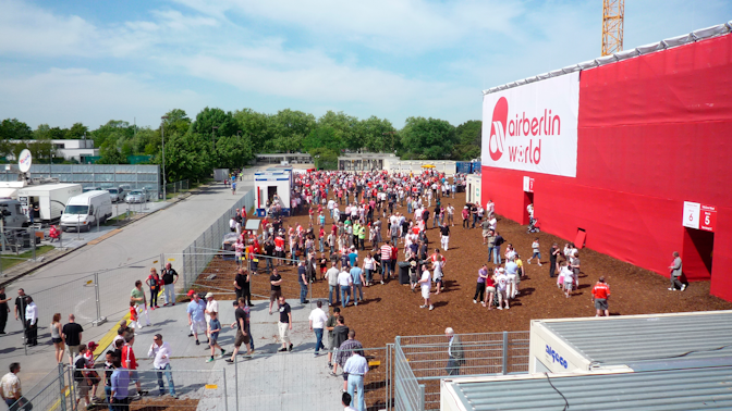 Estadio temporal del Fortuna Düsseldorf, 2011
