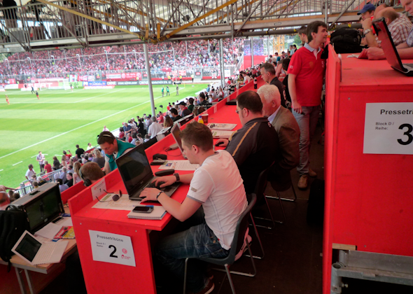 Temporary stadium airberlin world Fortuna Düsseldorf, 2011 Temporary stadium airberlin world Fortuna Düsseldorf, 2011