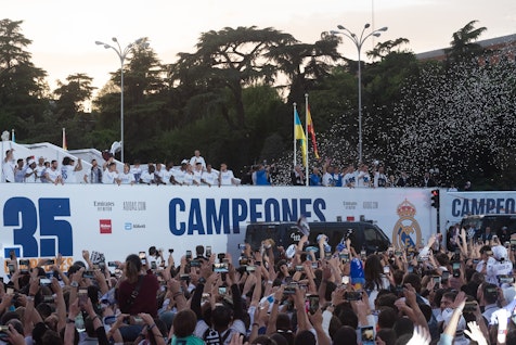 Spanischer Fussballmeister-Feier Real Madrid