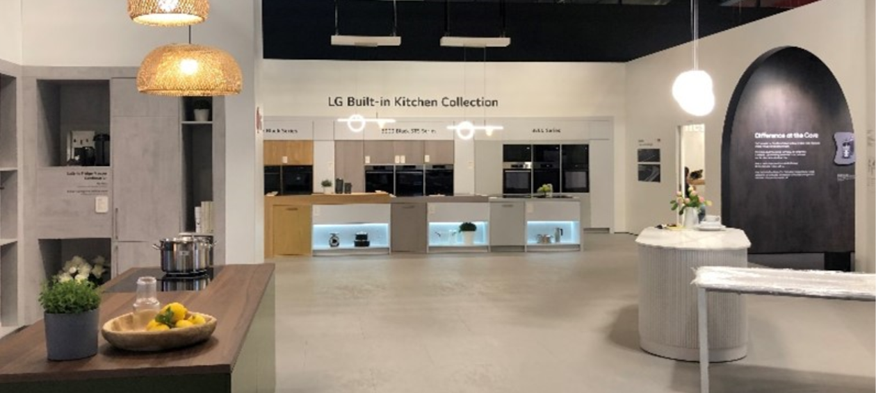 LG exhibition stand, EuroCucina 2024