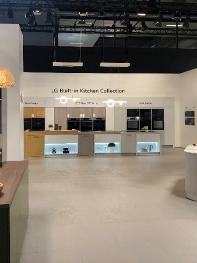 LG exhibition stand, EuroCucina 2024
