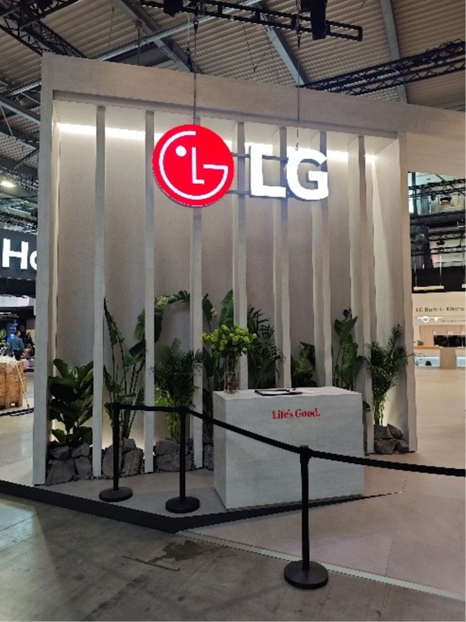 LG exhibition stand, EuroCucina 2024