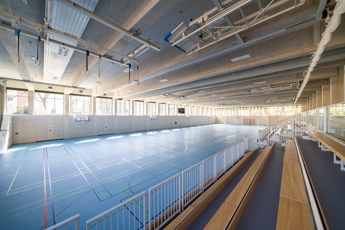 Entwicklung einer permanenten Achtfach-Sporthalle