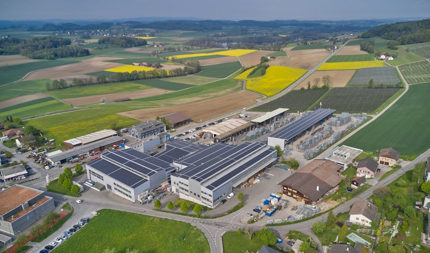 Hauptsitz der NÜSSLI Gruppe Standort Nüssli (Schweiz) AG in Hüttwilen, Schweiz