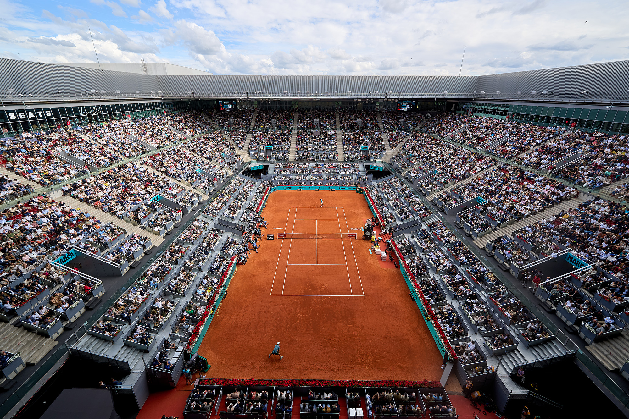 NÜSSLI realisiert massgeschneiderte Eventinfrastruktur für das Mutua Madrid Open.