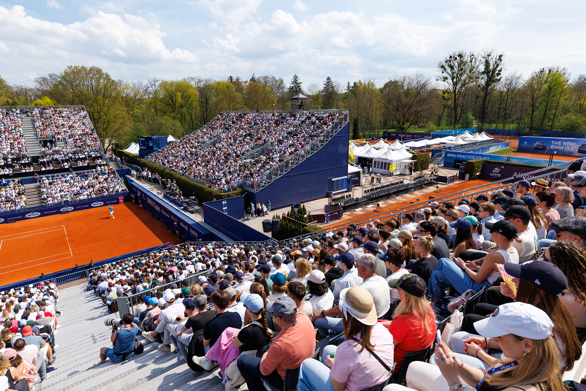 Center Court with spectator stands and boxes in Munich.