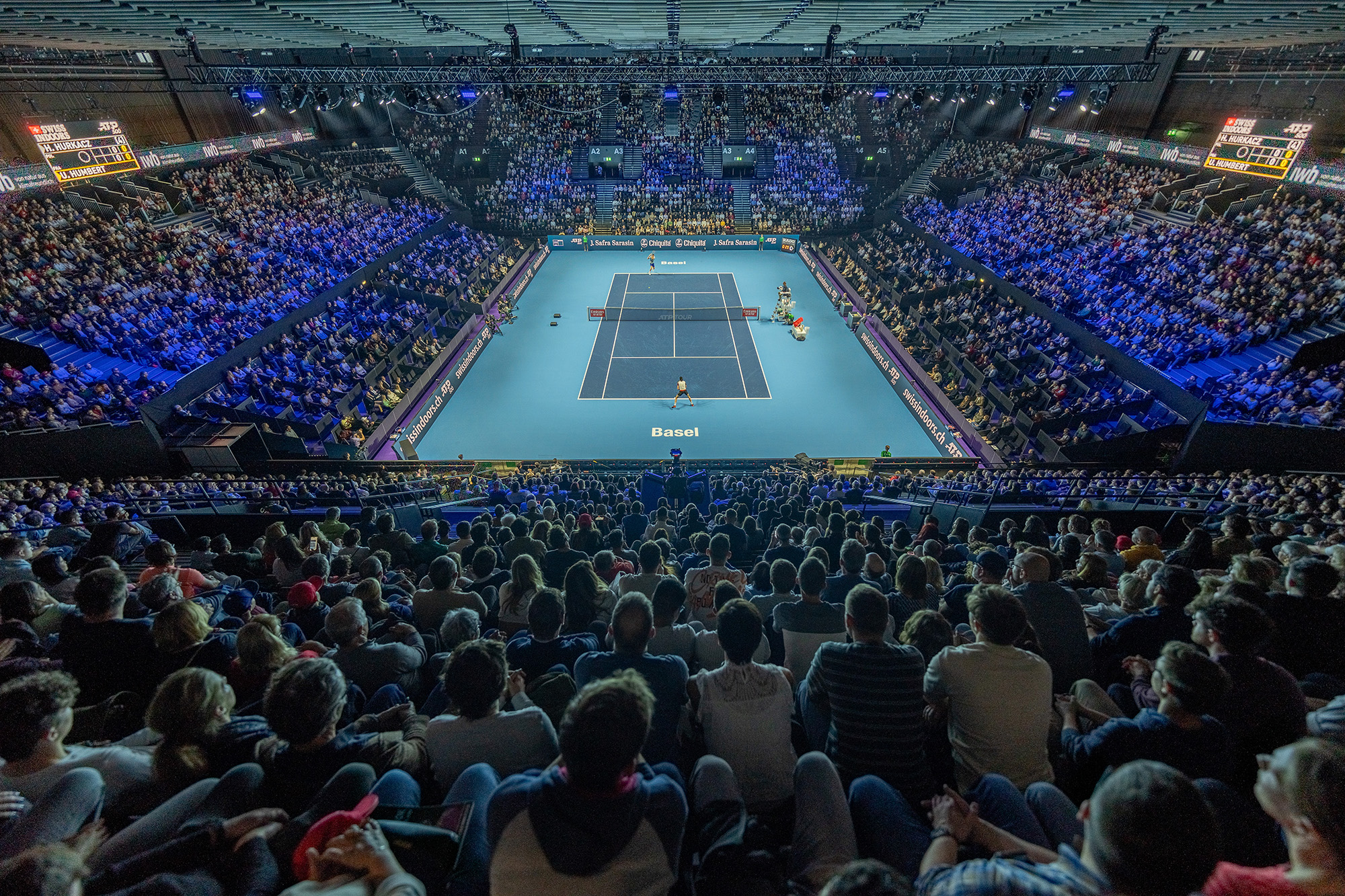 Eventinfrastruktur von NÜSSLI für internationales Spitzentennis