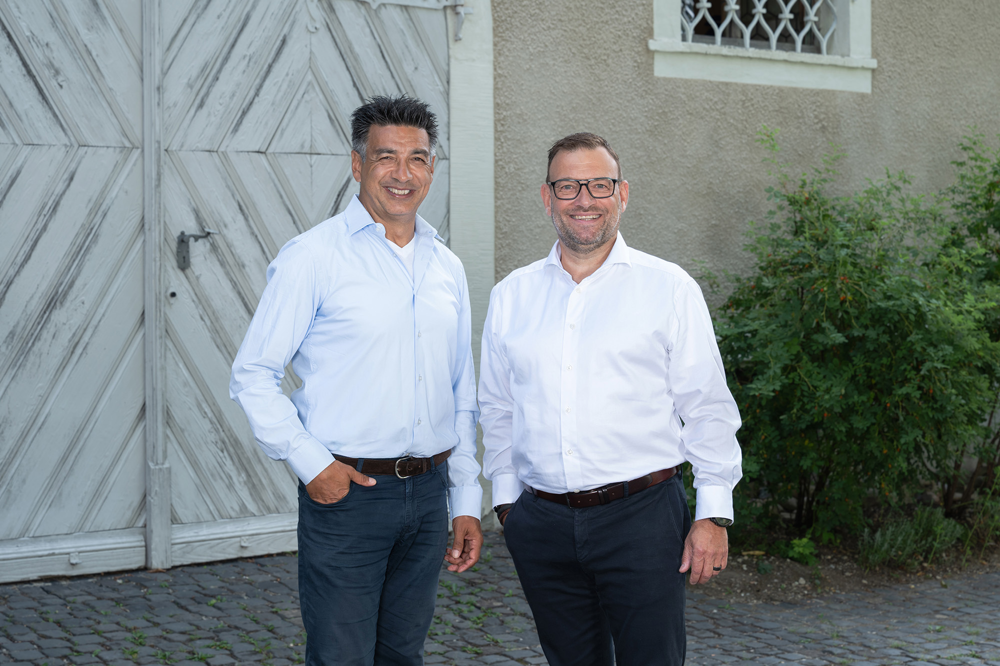 Okan Tombulca (a sinistra) e Andy Böckli (a destra) dopo l'unione di eps e NUSSLI.