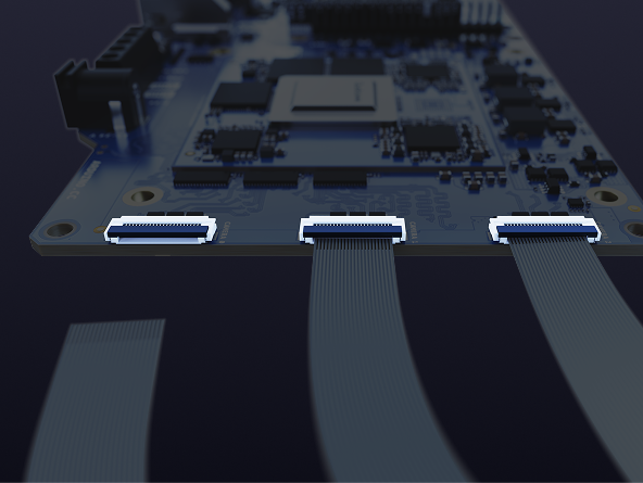 Triple MIPI-CSI camera support