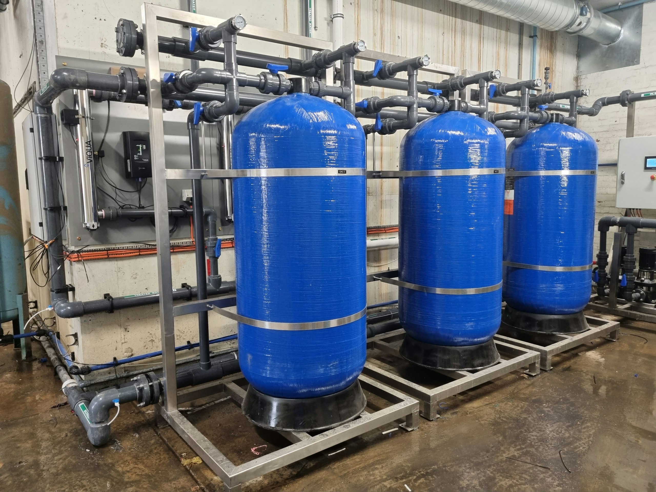 Granular Activated Carbon Filtration at Mitchelton Wines