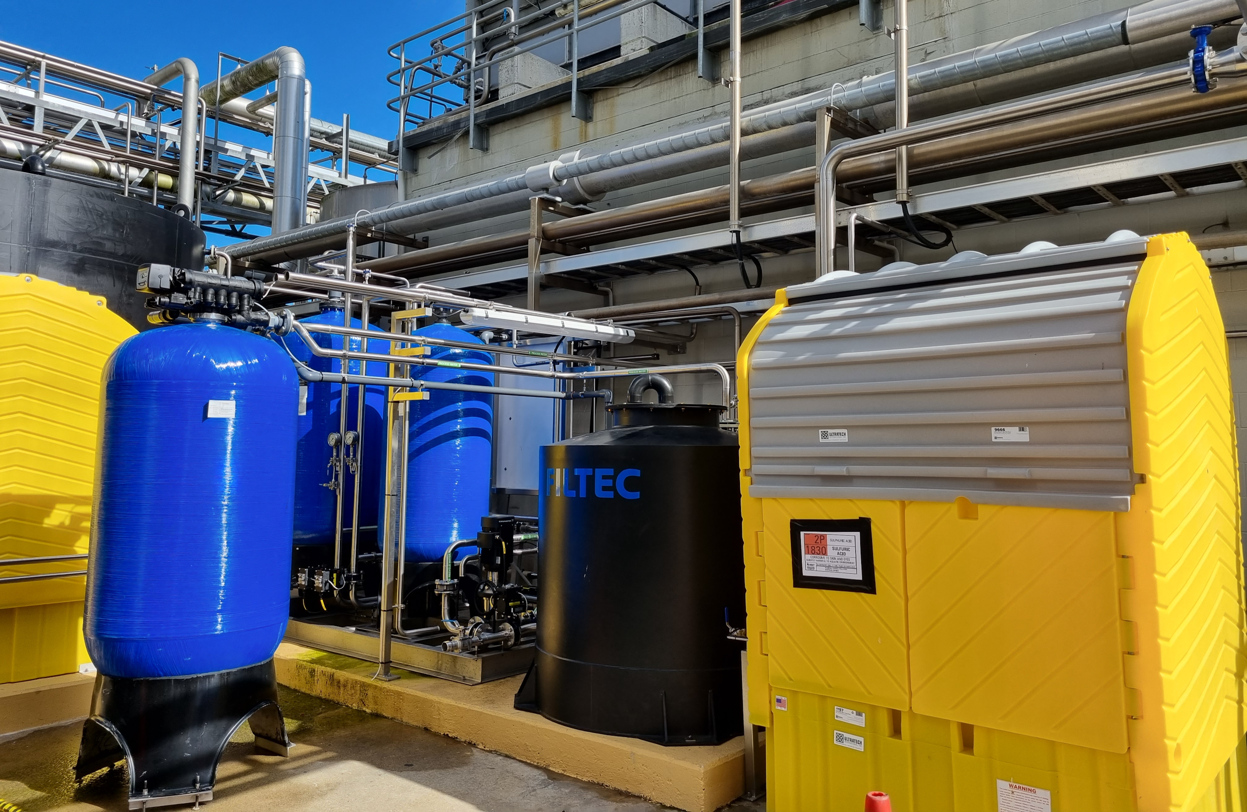 Demineralised Water for Dairy Steam Boiler Feed Waharoa