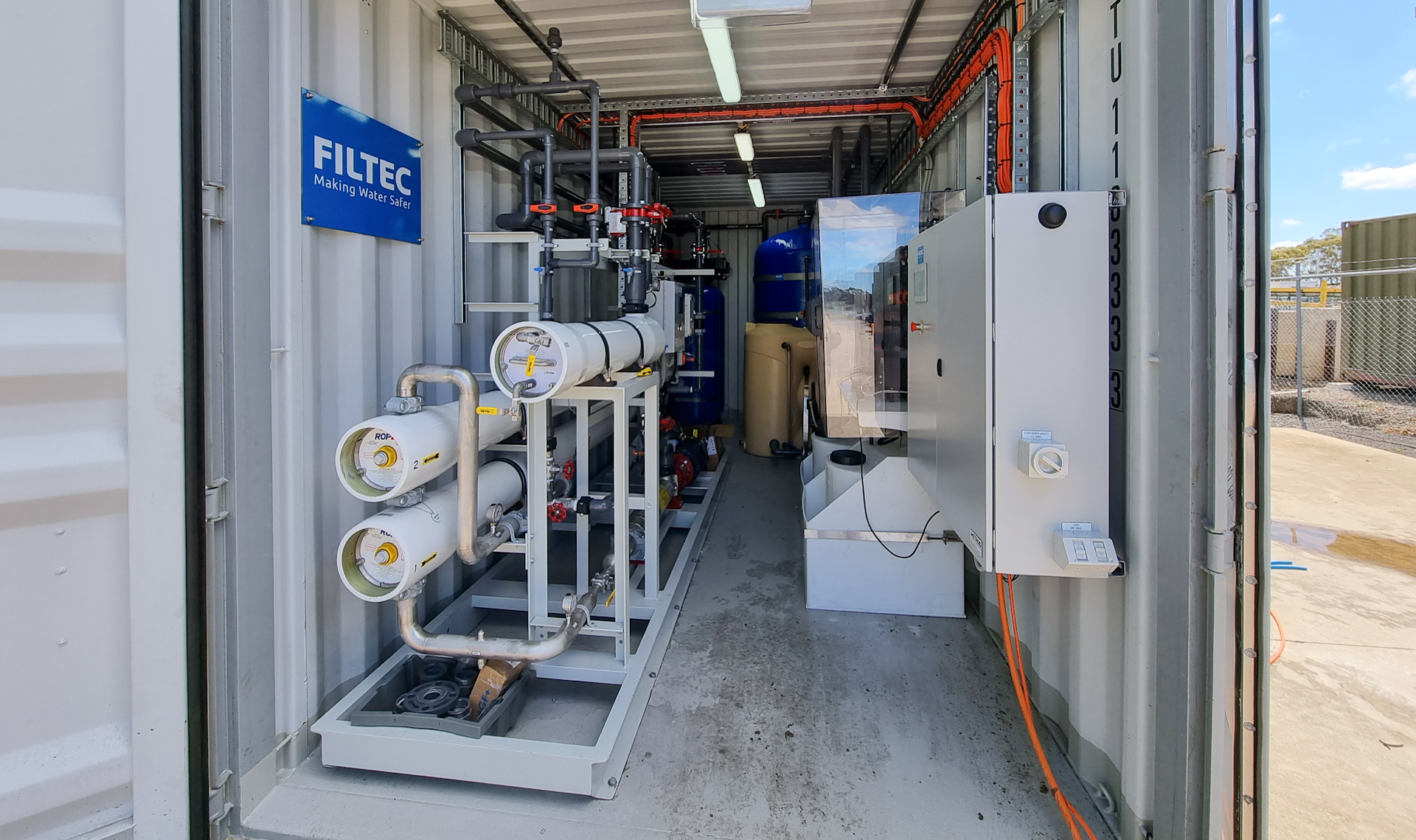 Filtration Containerised Water Treatment Plant
