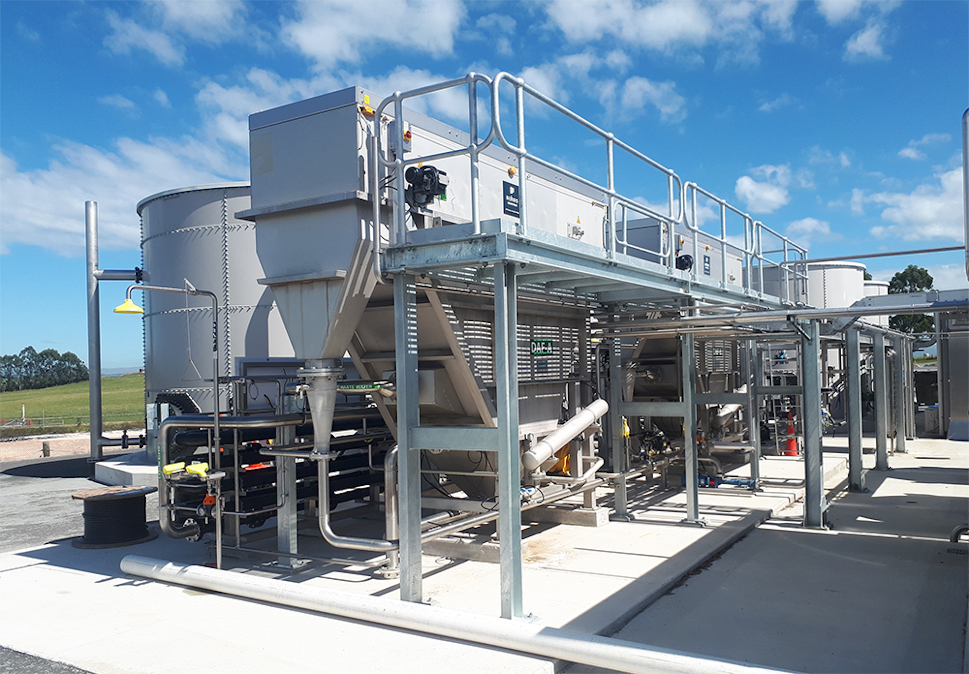 Wastewater System DAF at Danone, New Zealand Wastewater System DAF at Danone, New Zealand