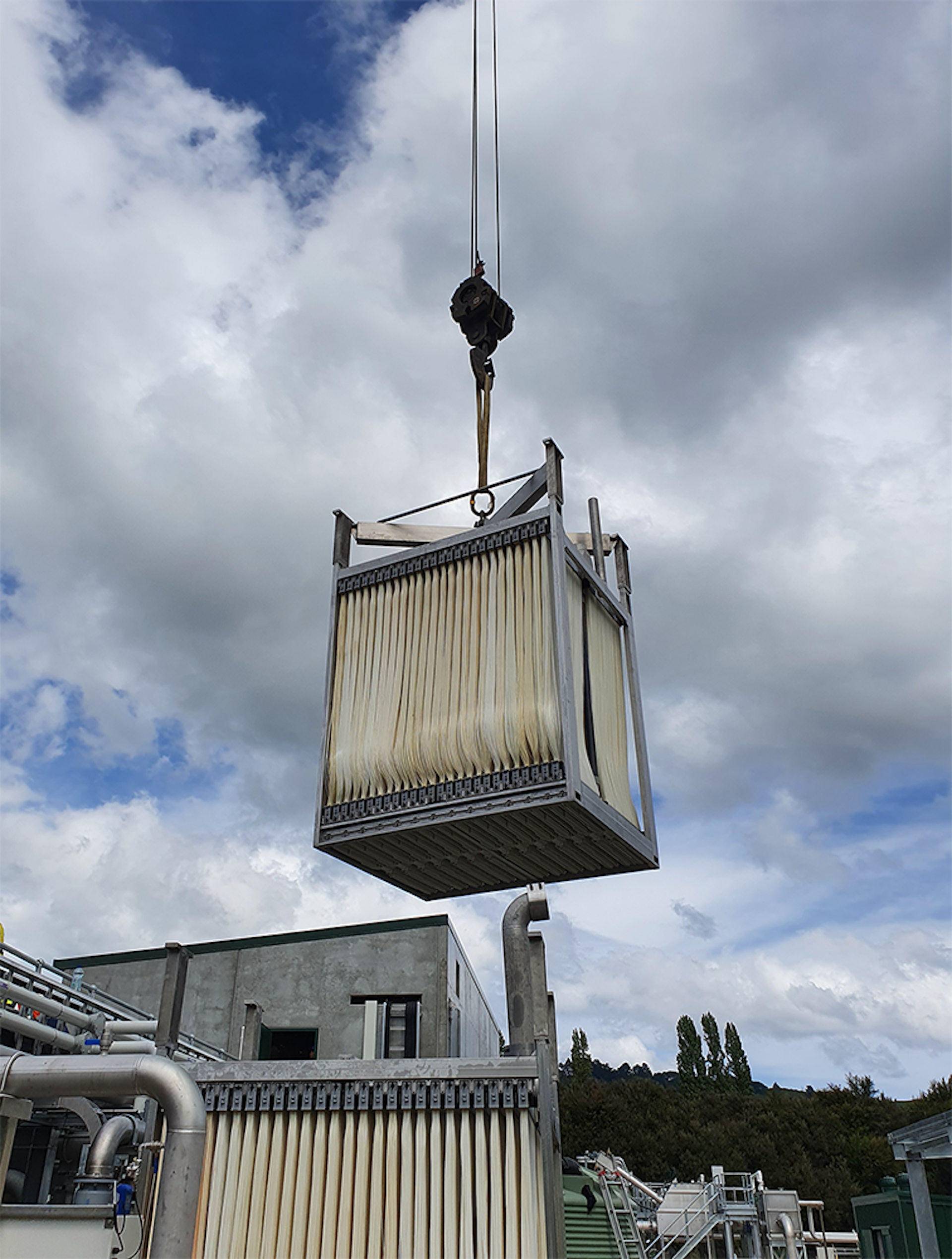 Council wastewater treatment plant in Kinloch, Taupo Council wastewater treatment plant in Kinloch, Taupo