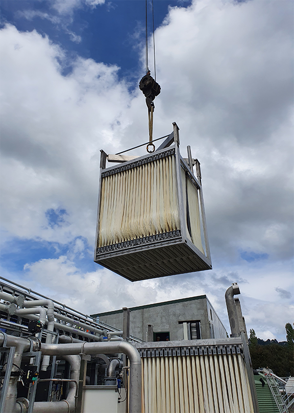 Secondary wastewater treatment system using membrane bioreactor at Kinloch wastewater treatment plant Secondary wastewater treatment system using membrane bioreactor at Kinloch wastewater treatment plant