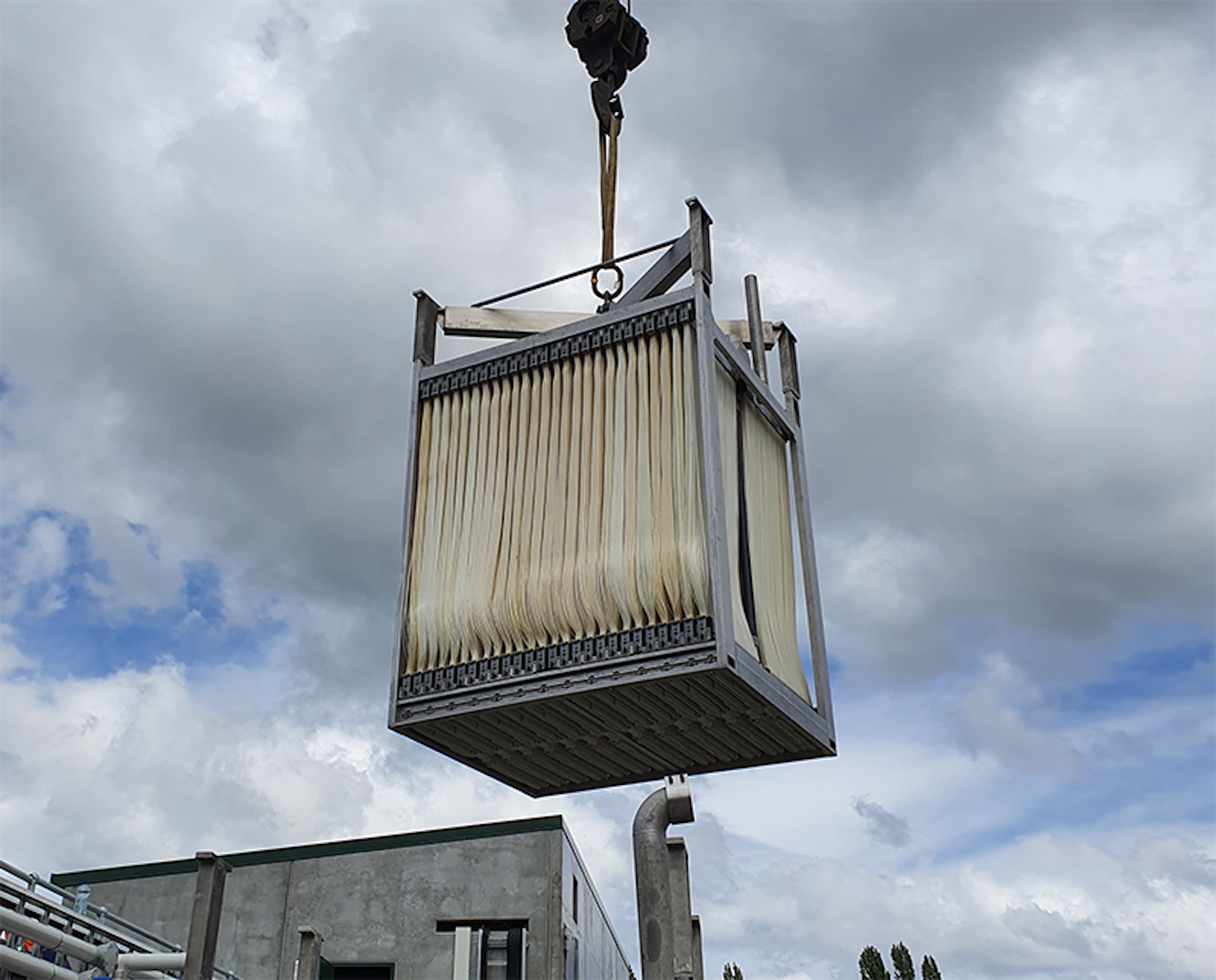 MBR being airlifted into the Kinloch WWTP MBR being airlifted into the Kinloch WWTP