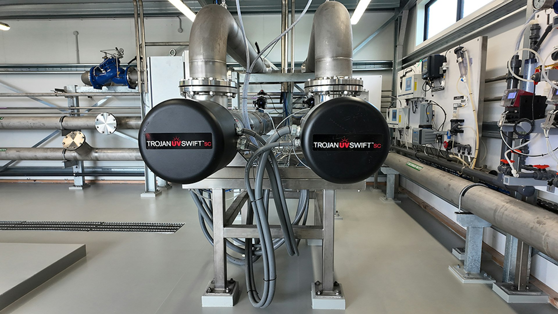 Trojan UV reactor installed for protozoal disinfection.