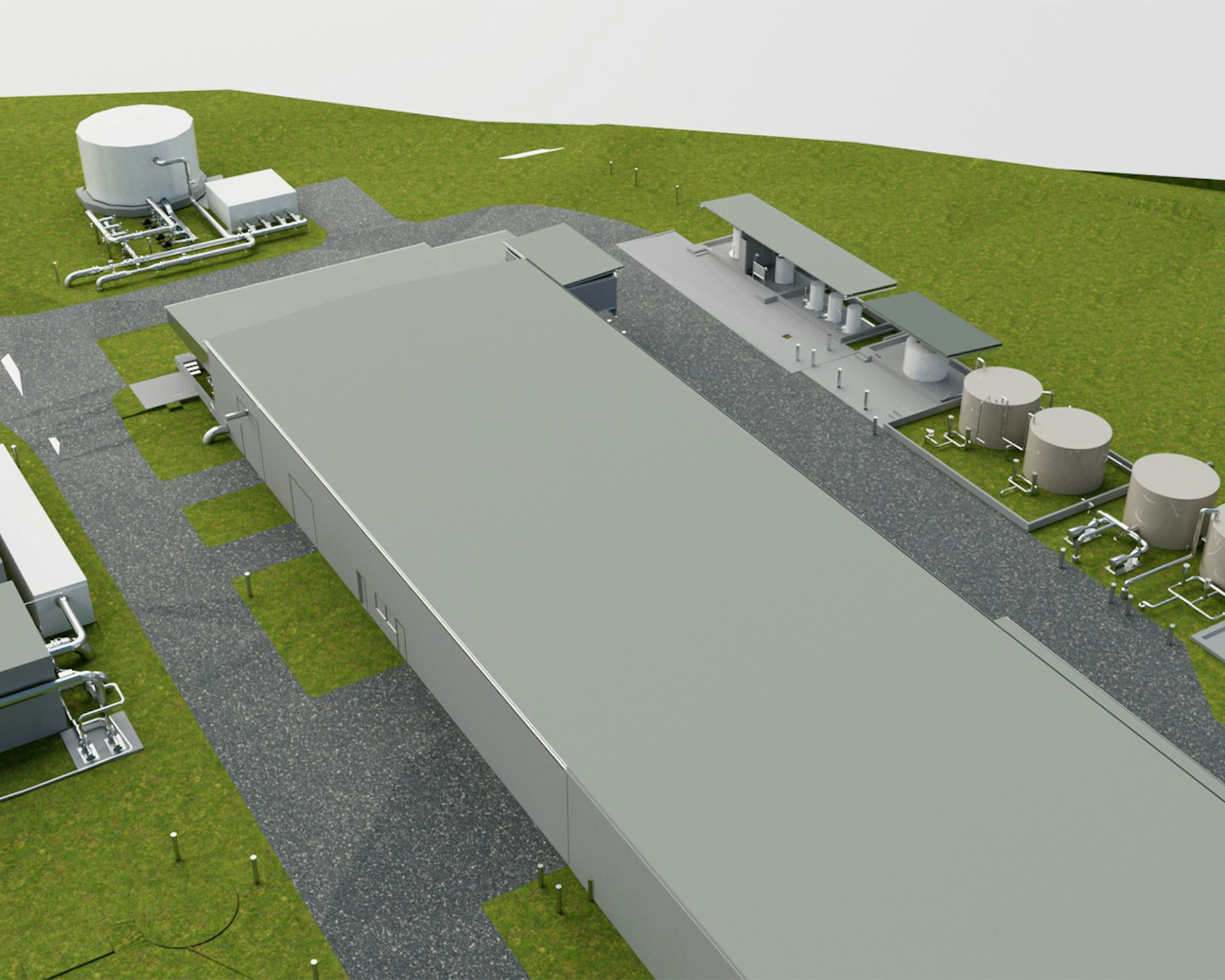 Class A recycled water plant render