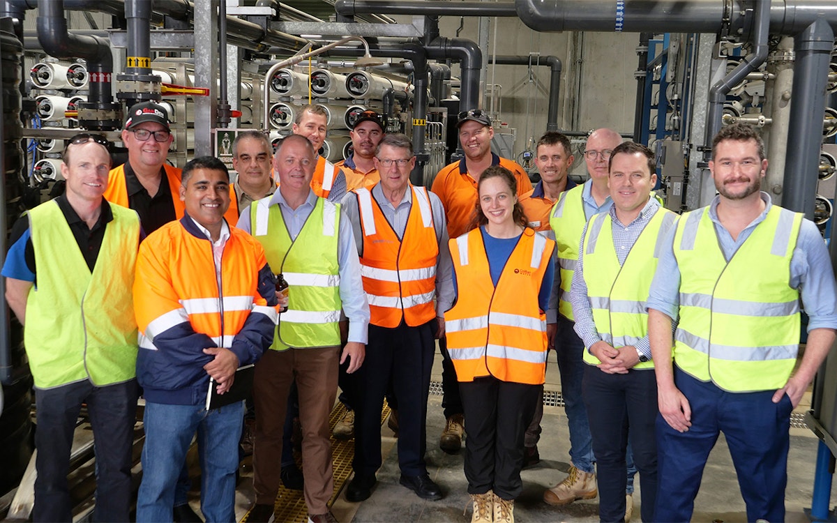 FILTEC and Coliban Water project team at Bendigo recycled water factory opening event