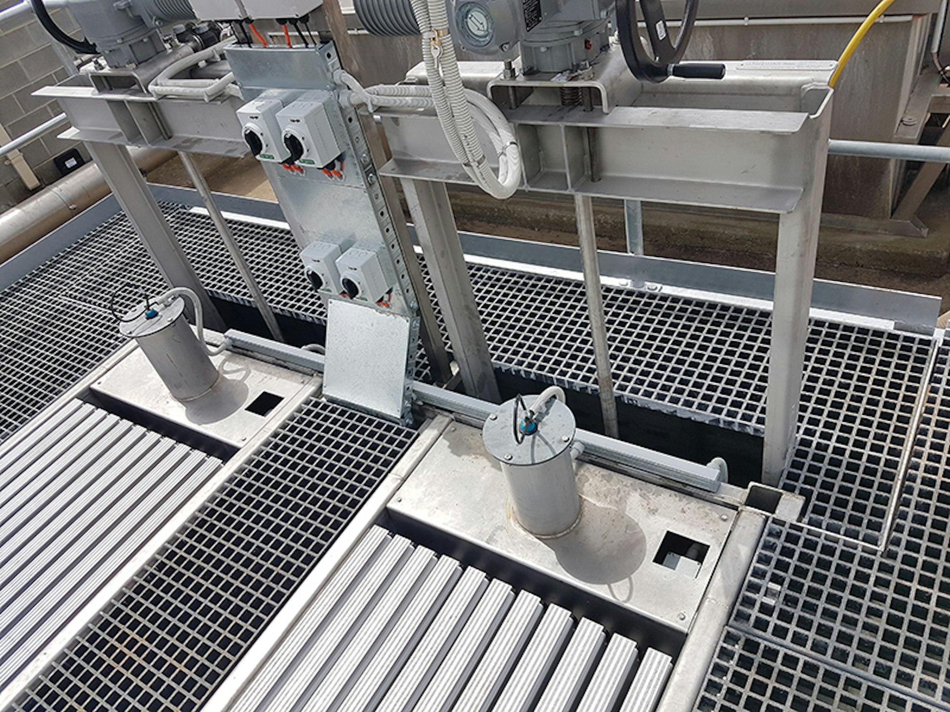 Control panel and UV channel system at Kyneton Water Reclamation Plant