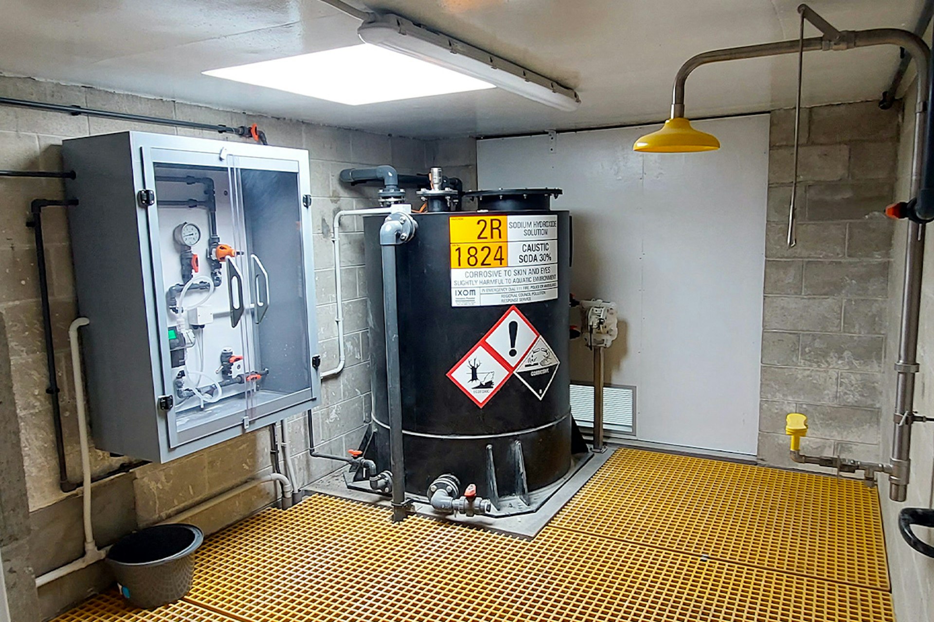 Upgraded chemical dosing and process control equipment within a drinking water treatment plant