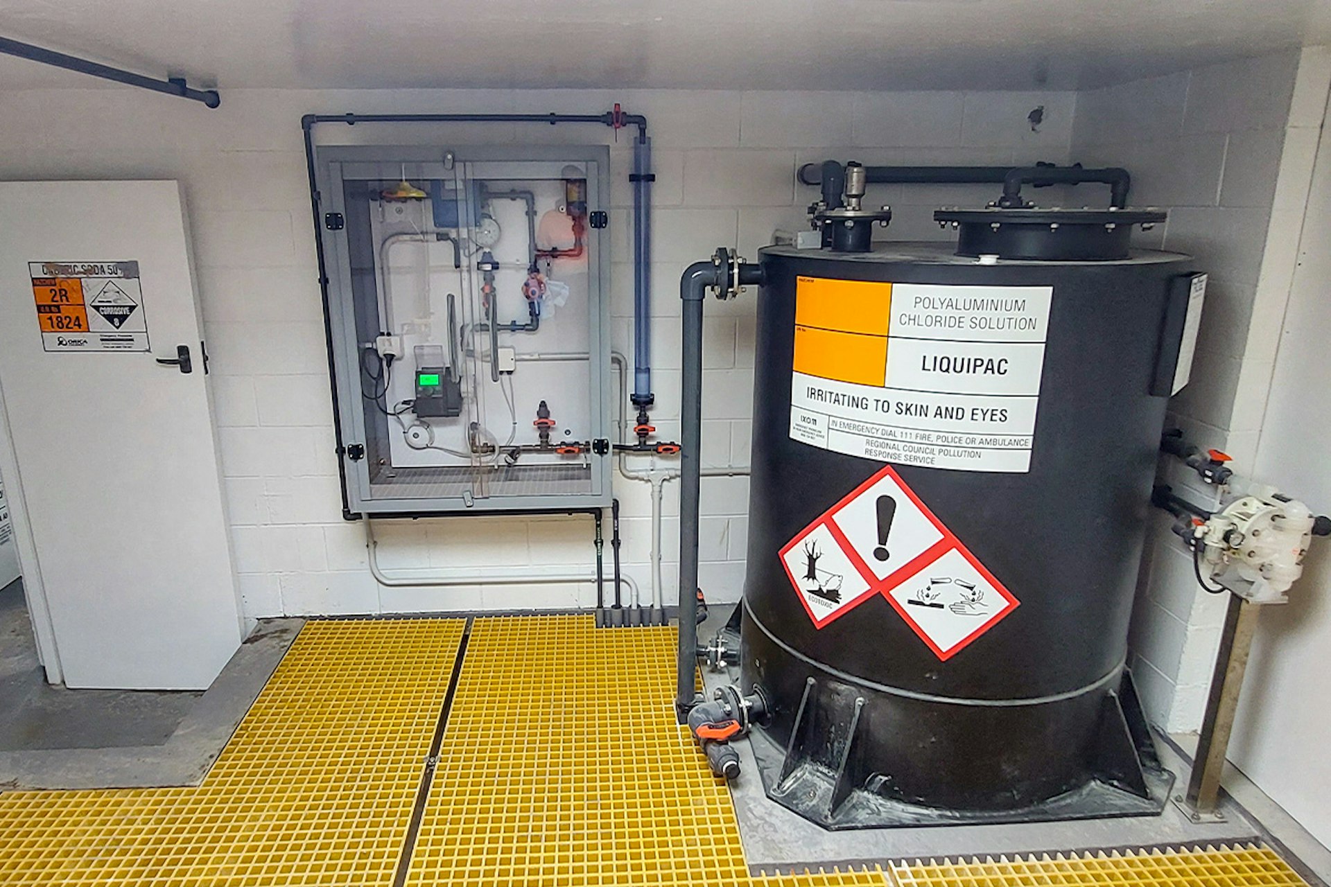 Chemical dosing system installed during the Mataura Water Treatment Plant upgrade