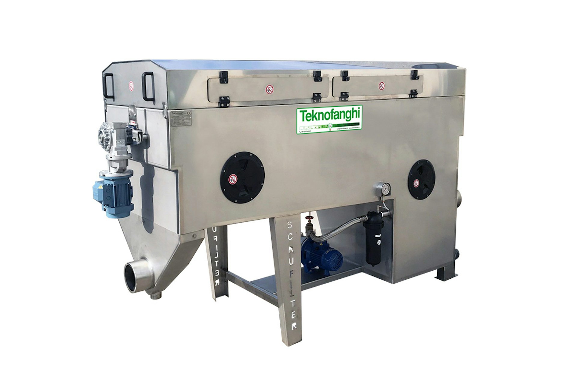 Teknofanghi Scrufilter compact wastewater filtration system Teknofanghi Scrufilter compact wastewater filtration system