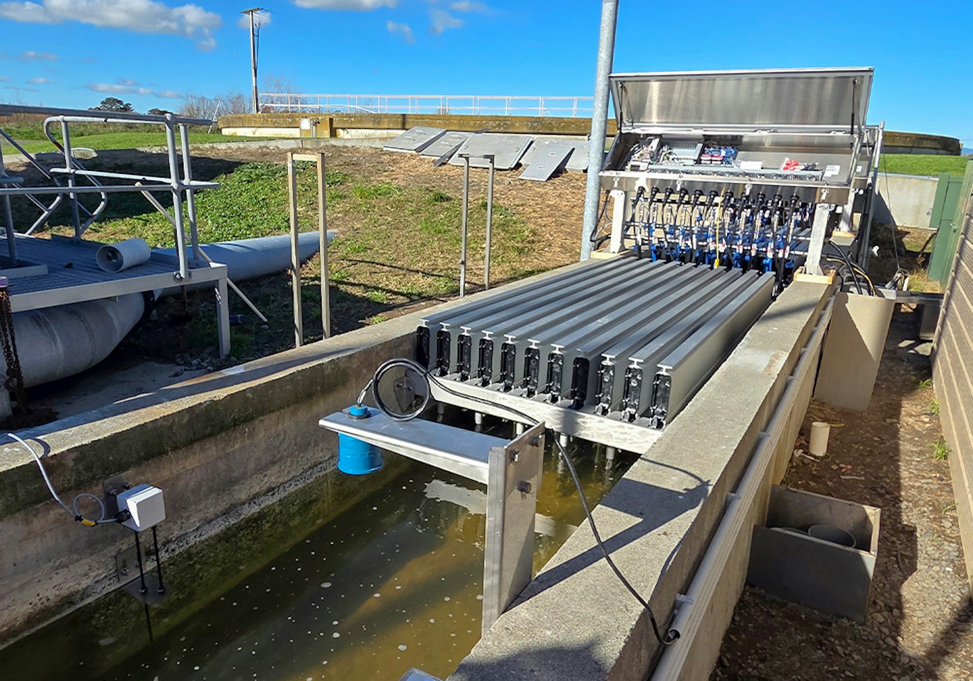 Open-channel UV disinfection system at Feilding Wastewater Treatment Plant