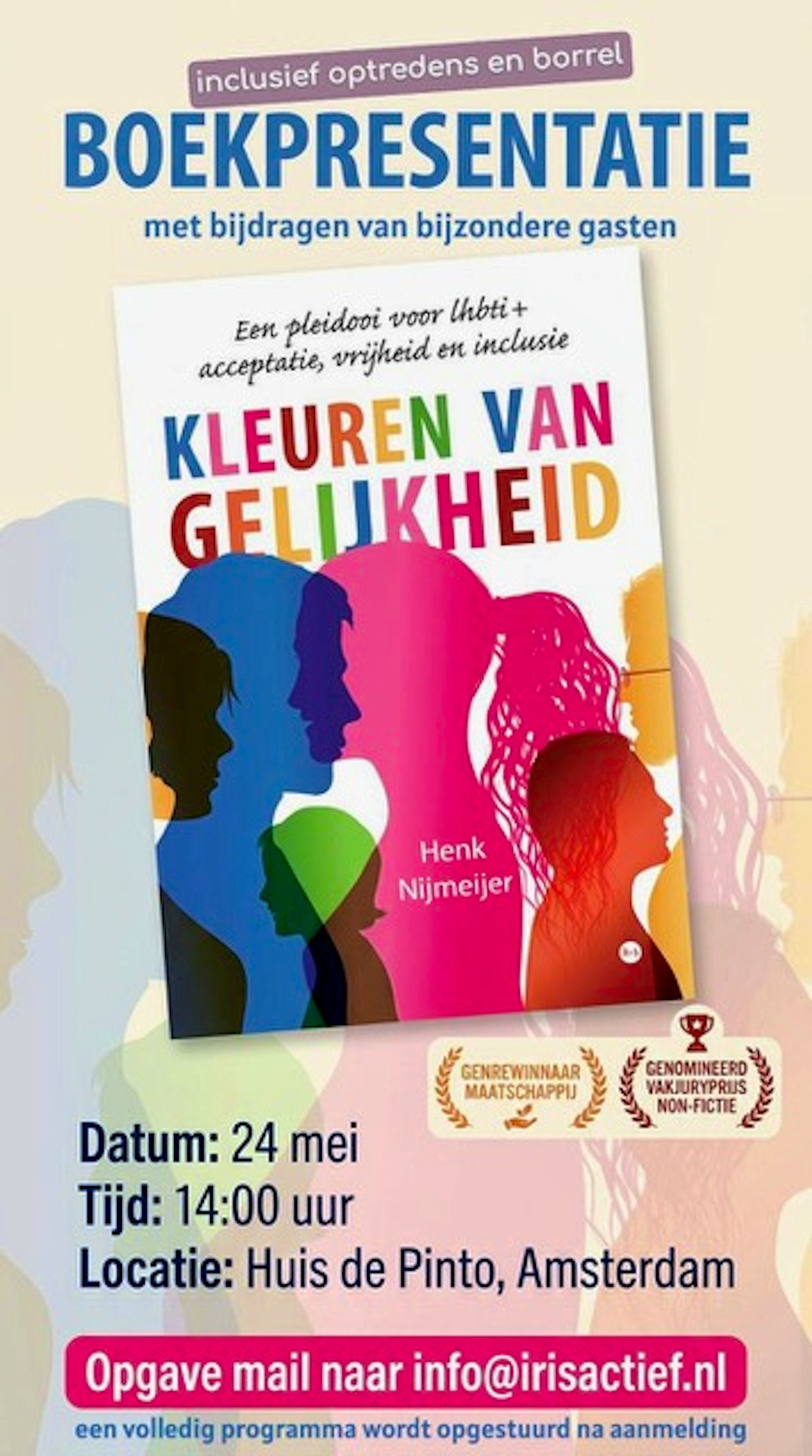 Boekpresentatie Kleuren van gelijkheid – Henk Nijmeijer