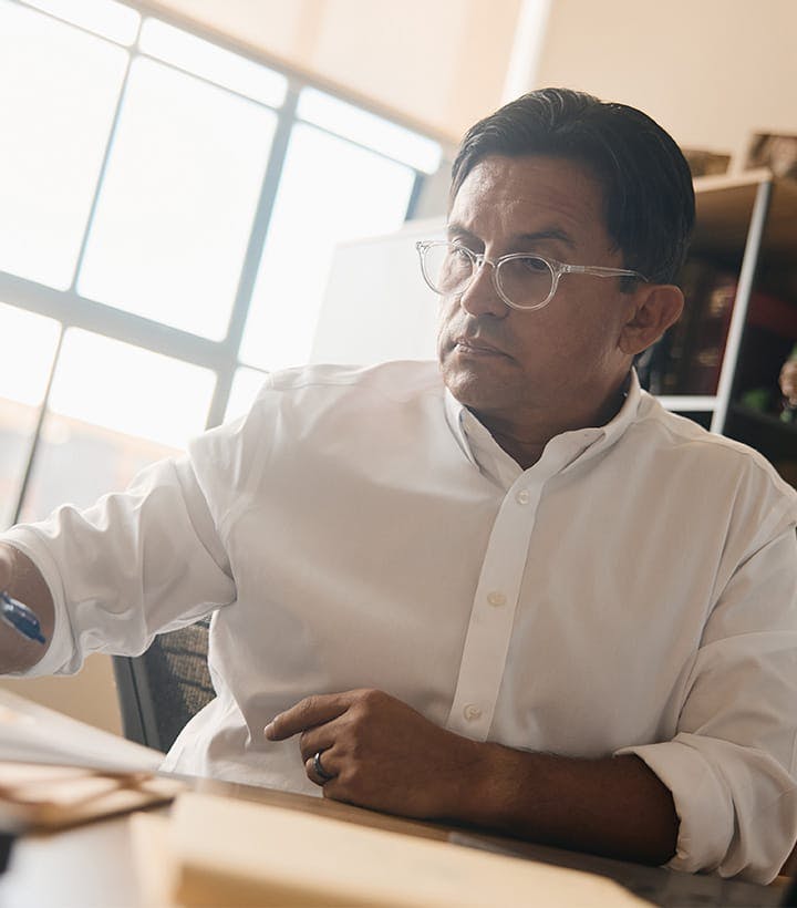 Fassold working on paperwork