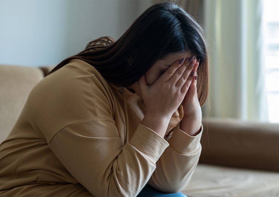 woman in distress