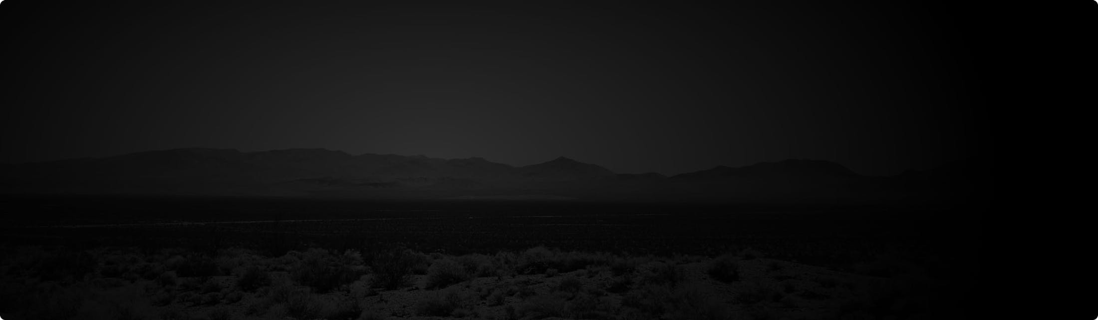Darkened image of the desert