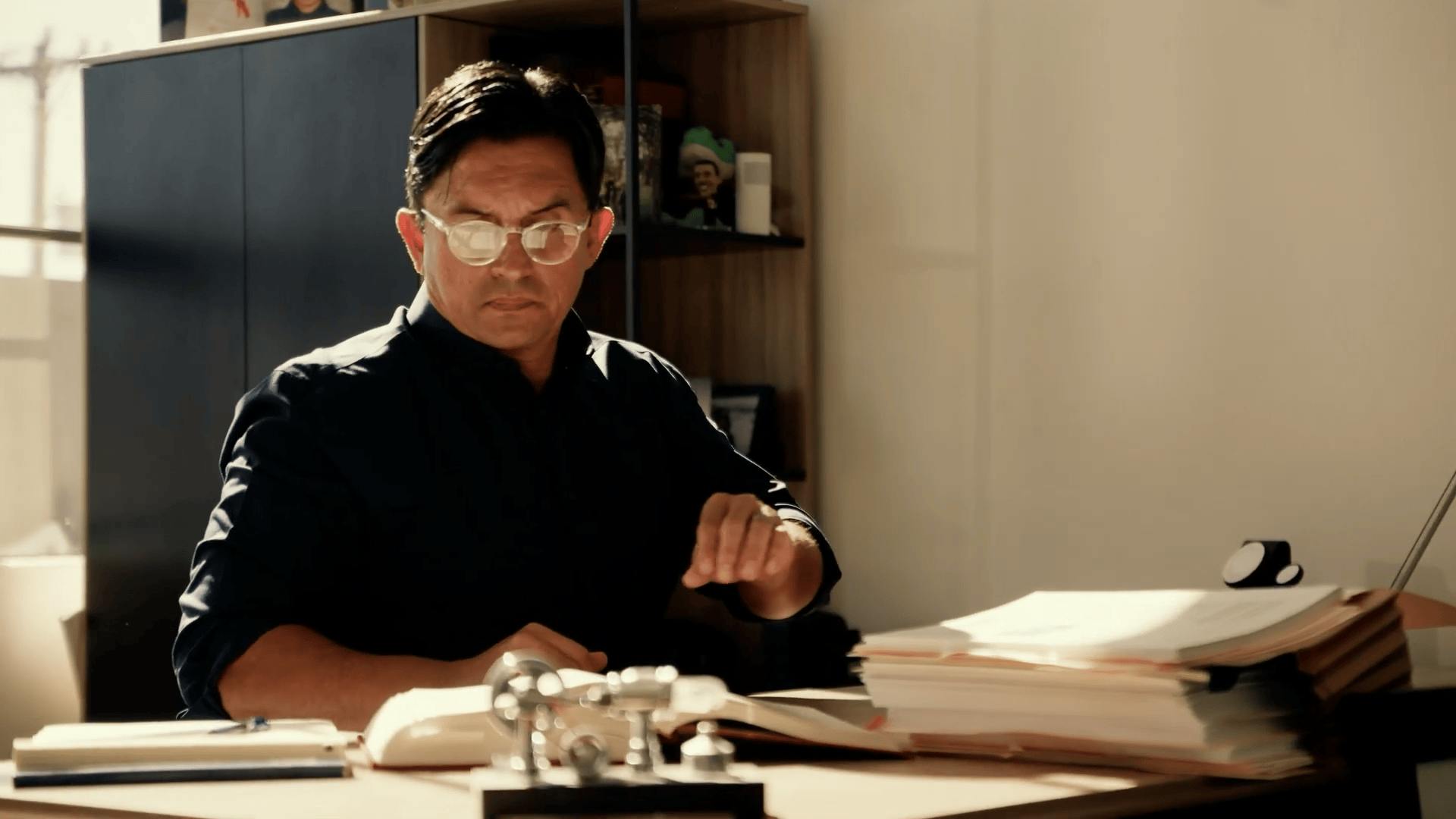 Mark Fassold in his office