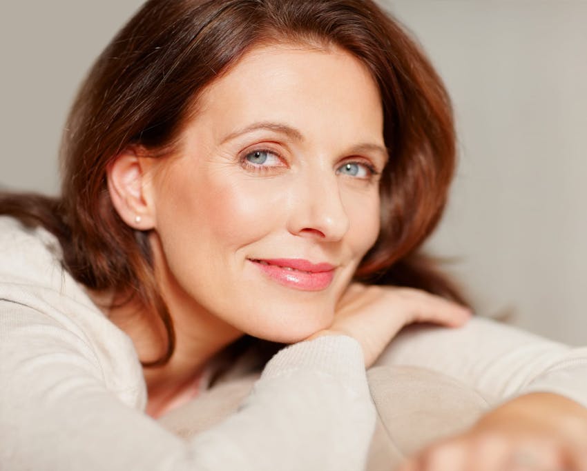 woman with blue eyes