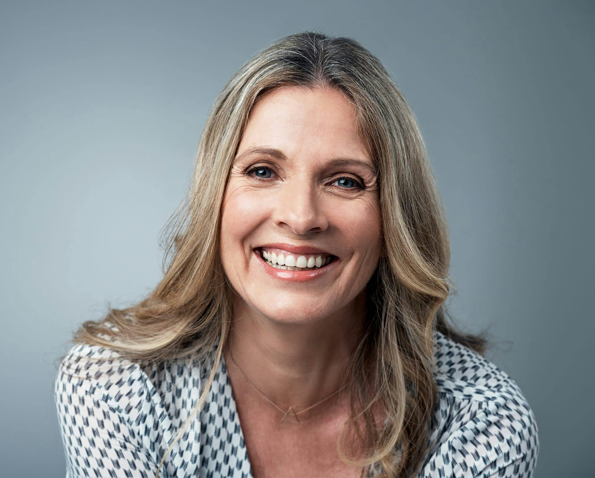 woman smiling