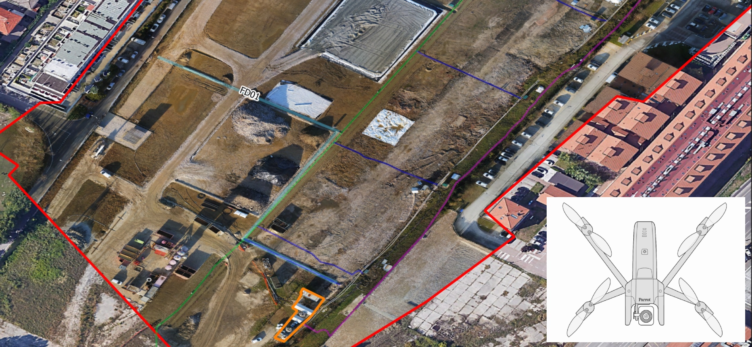 Parrot Anafi 4K - fotogrammetria