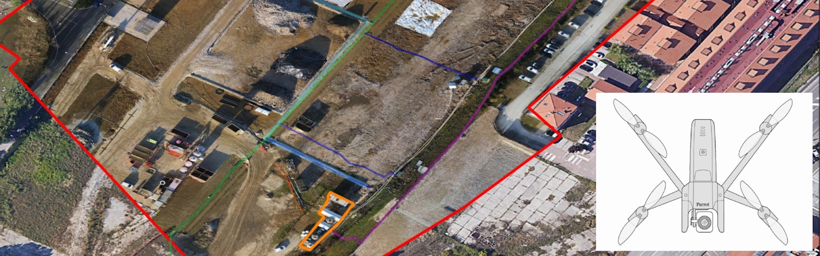 Parrot Anafi 4K - fotogrammetria