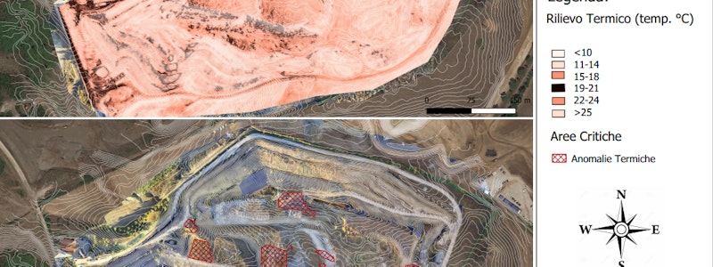 Rilievo termografico e aerofotogrammetrico a mezzo SAPR