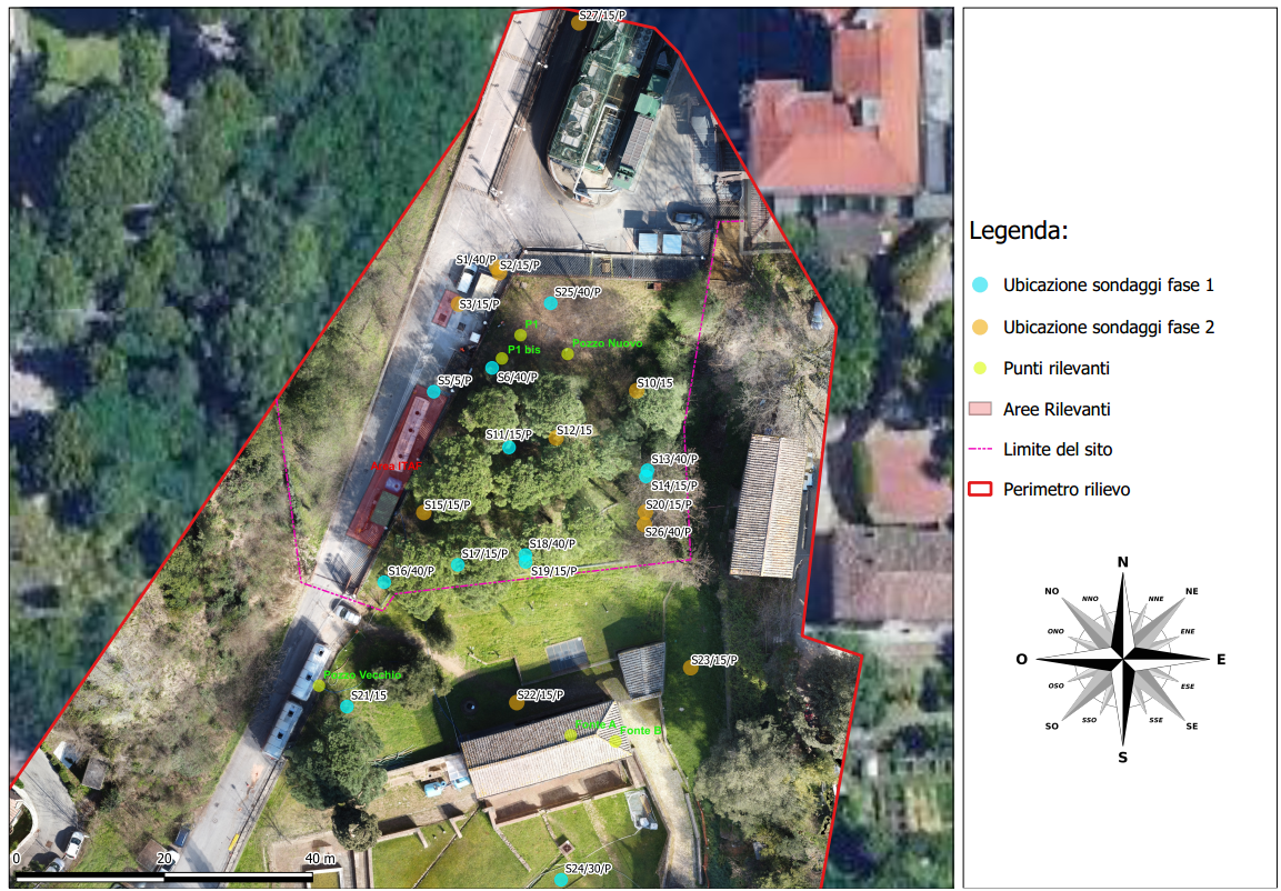 Rilievo condotto con strumento GNSS (Global Navigation Satellite System)