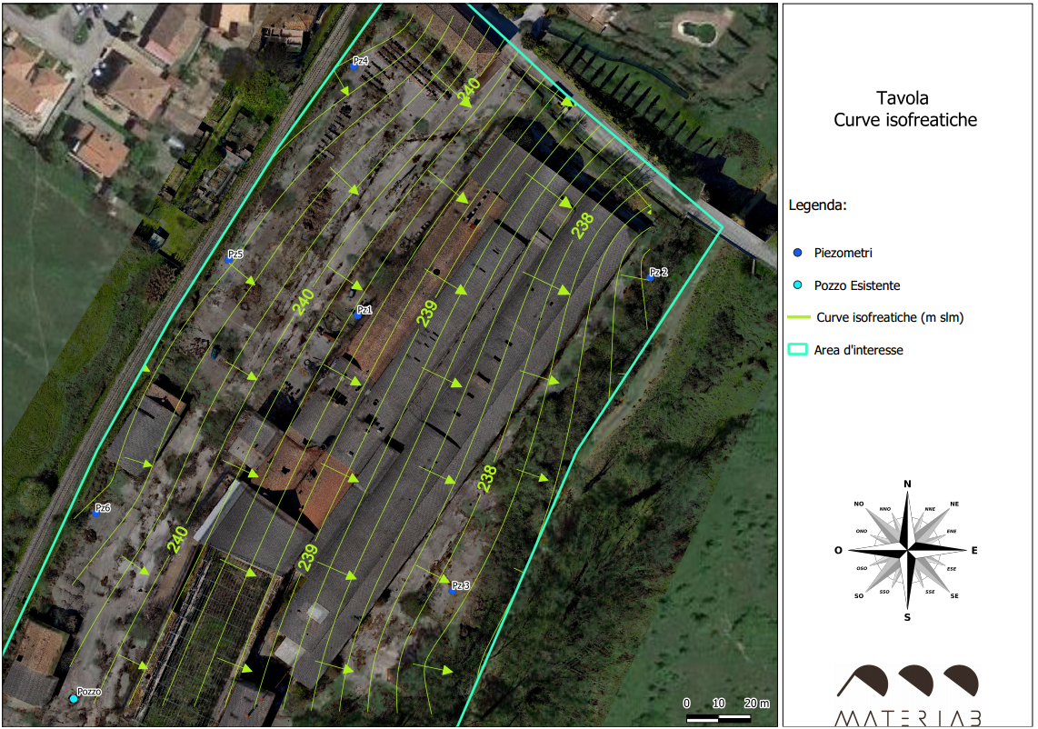 Mappa di isofreatiche