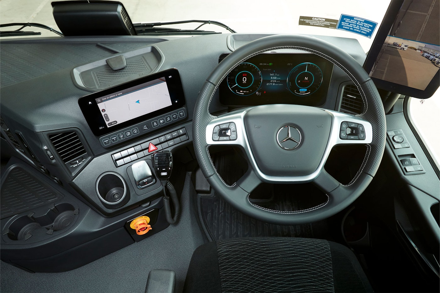 Mercedes-Benz eActros 300 interior from Keith Andrews.