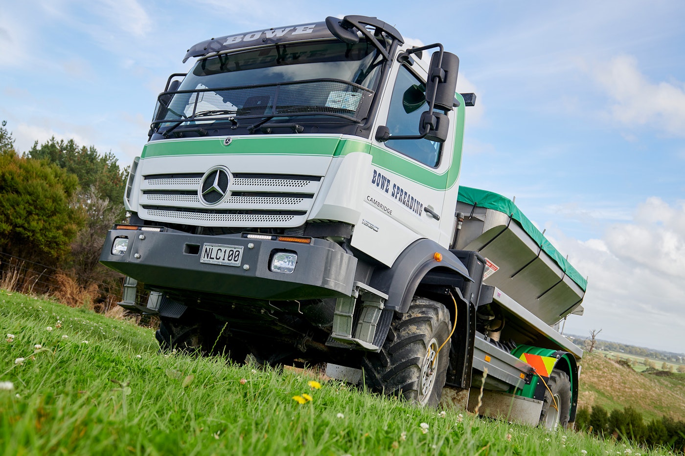 Bowe Spreading's Mercedez-Benz Atego 4x4 Spreader from Keith Andrews.