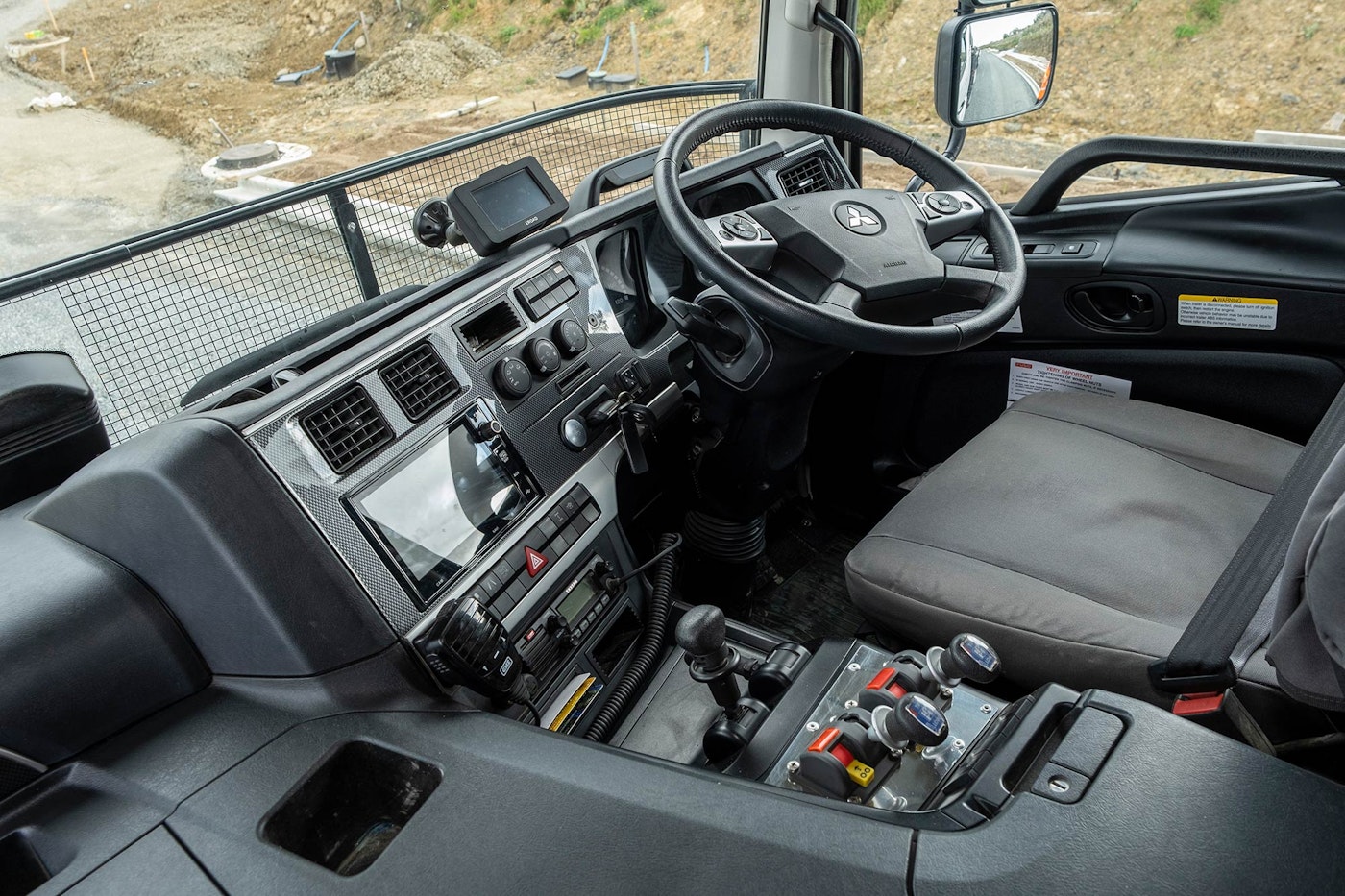 Mackenzie Civil FUSO Shogun 510 6x4 Tipper from Keith Andrews interior.