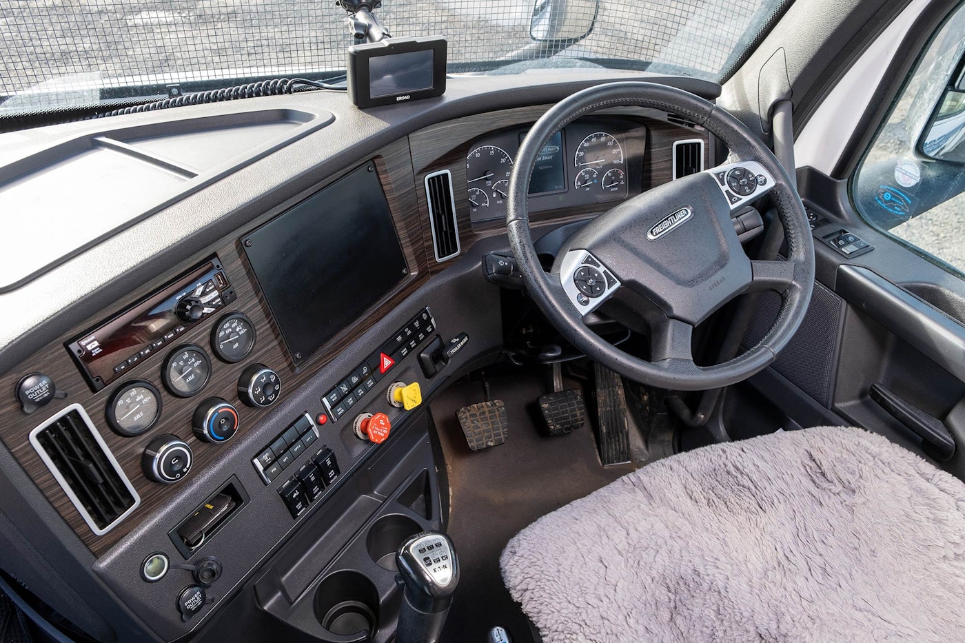 S&B Haulage's 6x4 Freightliner Cascadia 116 Tipper from Keith Andrews interior.