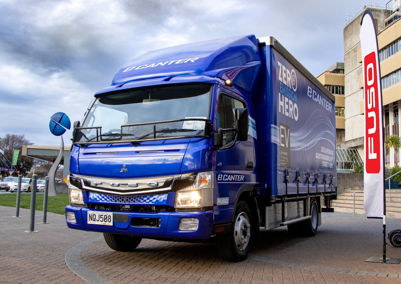 FUSO eCanter Box body 4x2 from Keith Andrews.