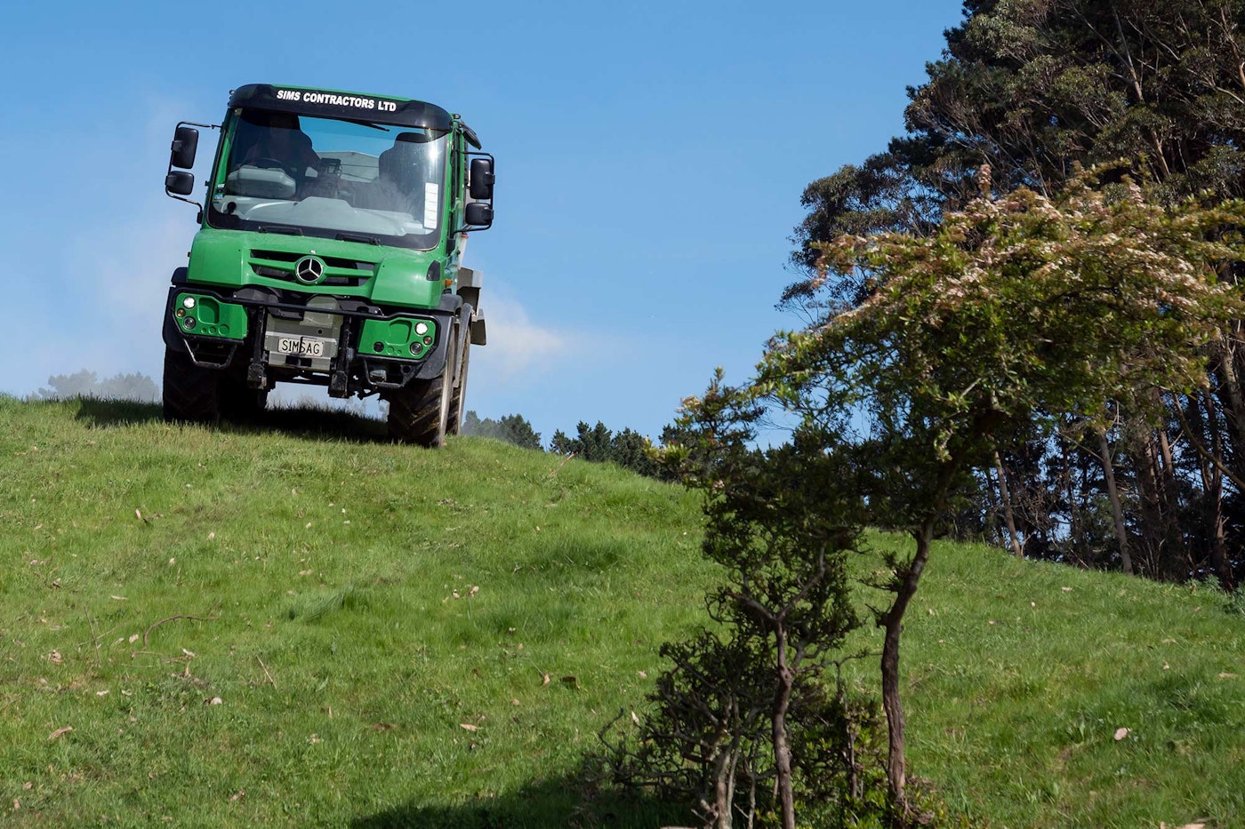Sims Contractors' Mercedes-Benz Unimog Spreader from Keith Andrews.