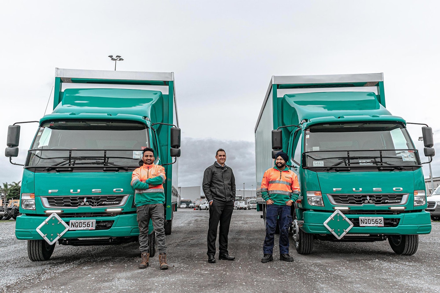 KTZ Transport's FUSO Fighters from Keith Andrews side by side.